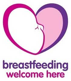 Playshed breast feeding welcome here logo